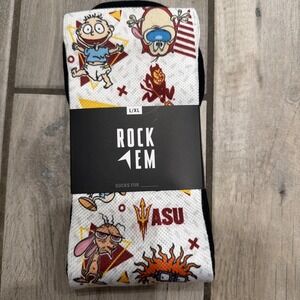 NCAA ASU Arizona State Sun Devils - Nickelodeon Ren Stimpy Rock 'Em Socks NEW!!!